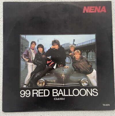 NENA 99 Red Balloons Club Mix Vinyl 12" Single 1983 UK First Press Epic TA 4074