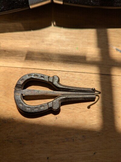 ANTIQUE MUSICAL CAST IRON INSTRUMENT JEWS HARP JAW MOUTH JUICE HARP LAMELLOPHONE