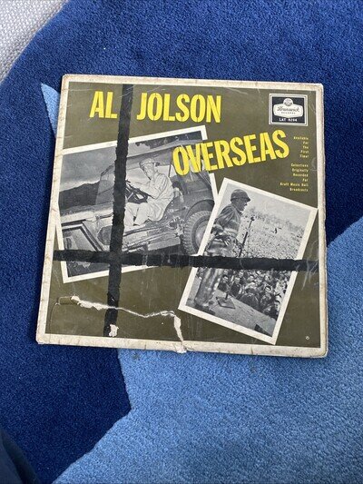 AL JOLSON OVERSEAS VINYL LP BRUNSWICK UK 1ST PRESS 1958 NM/VG+