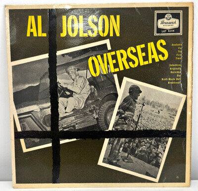 Al Jolson Overseas Vinyl LP Brunswick LAT 8294 UK 1958 Mono Kraft Music Hall