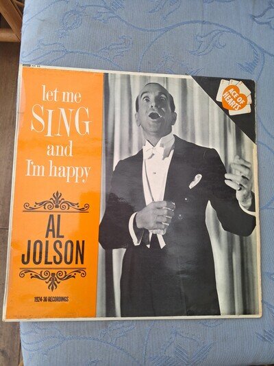 AL JOLSON Album - let me SING and I'm happy