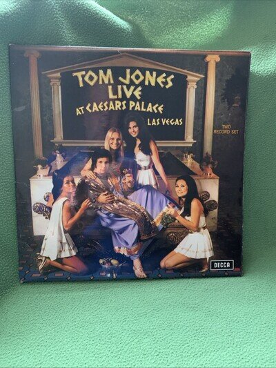 Tom Jones Live At Caesars Palace Vinyl Record VG/VG 1971 Double Album Decca