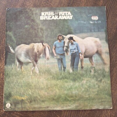 Kris Kristofferson & Rita Coolidge – Kris & Rita Breakaway VINYL LP EX 1974
