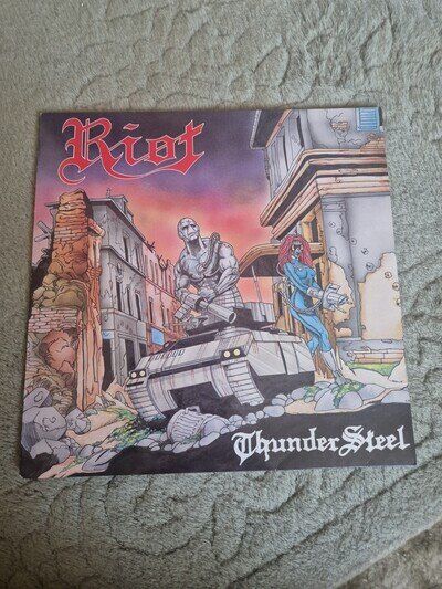 Riot - Thundersteel Vinyl LP Original 1988 European Pressing Epic EPC 460976 1