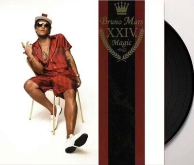 Bruno Mars XXIVK Magic LP Album vinyl record black edition on Atlantic 2016