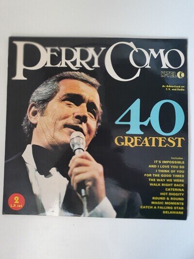 Vinyl LP Perry Como 40 Greatest Hits 2 Set Good Condition
