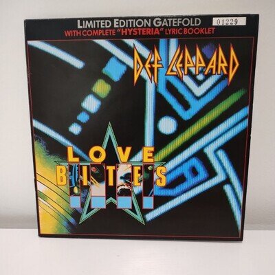 Def Leppard – Love Bites 7" Vinyl Record LEPG 5 Ltd Edition, Numbered, Gatefold