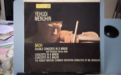 Bach/Yehudi Menuhin-Concertos D/A/E-12" Vinyl LP Mono-JALP1760 Rhod Imp-1960 VG+