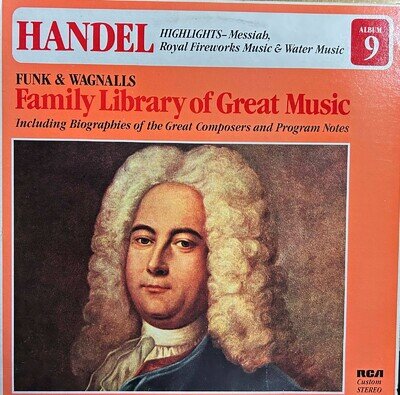 Classic Music Vinyl Records - HANDEL: Highlights-Messiah, Royal Fireworks Music