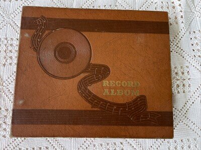 Rare Record Vintage Lot (10) 10" Decca/Victor/Brunswick/Columbia/RCA &Album Book