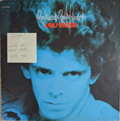 Lou Reed Rock And Roll Heart Vinyl Record VG/G+ 2C068-98284 1976