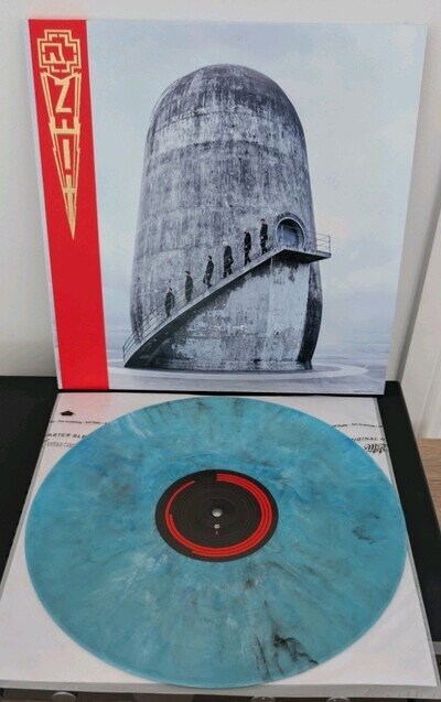 Rammstein Zeit Blue Marbled Vinyl 45 RPM Near Mint