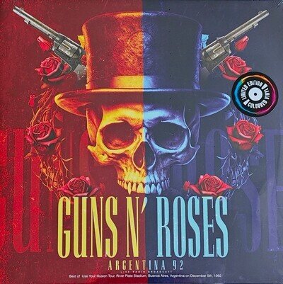Guns N' Roses Argentina 1992 VINYL 12" Album Coloured Vinyl Limited Edition 2lp