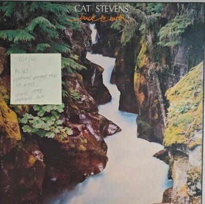Cat Stevens Back To Earth Vinyl Record VG+/VG ILPS 9565 1978