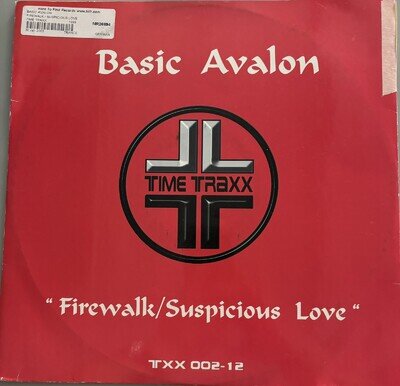 Basic Avalon - Firewalk / Suspicious Love - 12” Vinyl - (TXX 002-12) Time Traxx.
