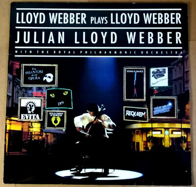 JULIAN LLOYD WEBBER Plays Webber Vinyl EX/EX 1990 Stereo LP Record Album 4322911
