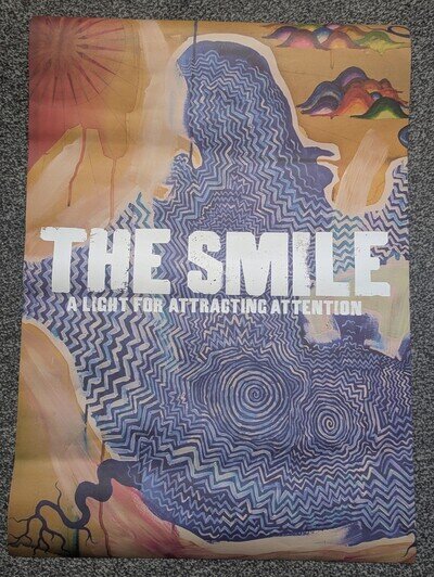 THE SMILE: A Light For Attracting Attention Ltd RARE Shop Promo Poster RADIOHEAD