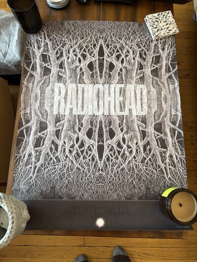 Radiohead Concert Poster Trees It’s Not Too Late 5514/7500