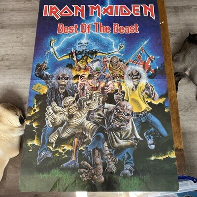 IRON MAIDEN ORIGINAL POSTER BEST OF THE BEAST. Size 76x51cm (30x20 Inches)