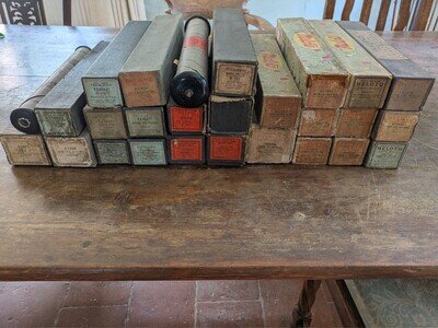 Job Lot Vintage Player Piano Roll Collection – 27 Rolls – Various Brands
