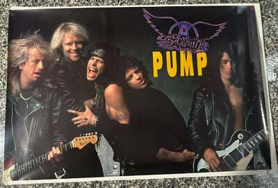 AEROSMITH - PUMP - ORIGINAL Promo Store Display POSTER