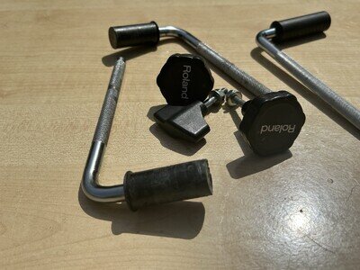 ROLAND V DRUMS L ARM AND SCREW JOB LOT 3 X ARMS & 3 X SCREWS