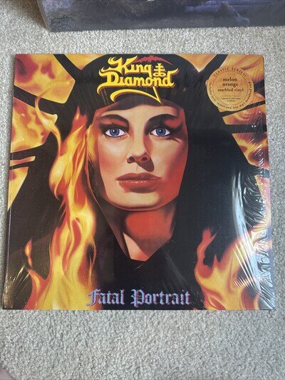King Diamond – Fatal Portrait LP Vinyl 2020 Metal Blade Rare Melon Orange 1000