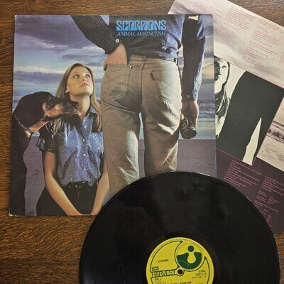 Scorpions - Animal Magnetism ~Vinyl LP Album 1980 Harvest SHSP4113 A1 B1 VG/VG
