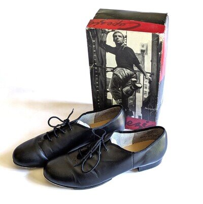 Men's Capezio black leather tap shoes Teletone Xtreme UK size 10