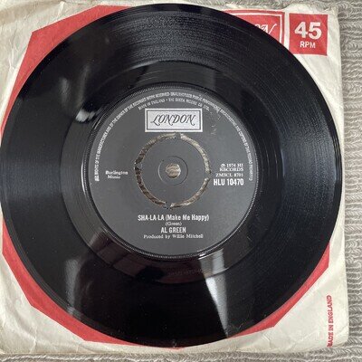 Al Green - Sha-La-La (Make Me Happy) 1974 London Records Vinyl, 7", 45 RPM