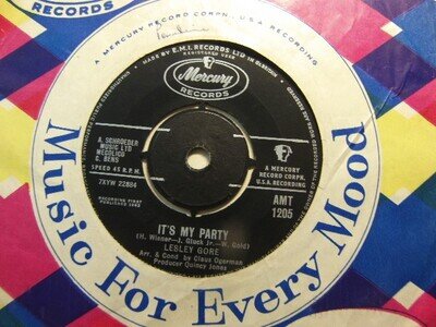 Lesley Gore – It’s My Party 1963 7” Mercury AMT 1205