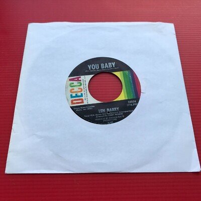 LEN BARRY You Baby 1966 US 7" vinyl single Northern Soul Would I Love You? 45