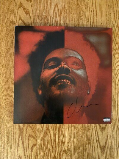 The Weeknd After Hours Deluxe 2LP Vinyl Limited Autograph Signed 12" Record