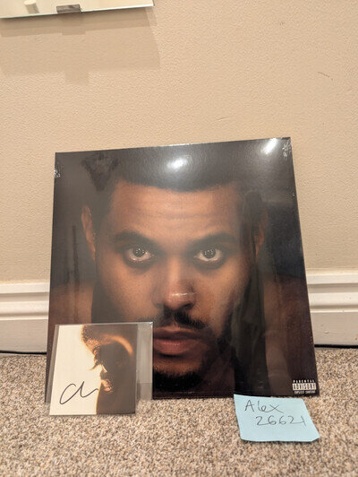 THE WEEKND LIMITED HURRY UP TOMORROW FIRST PRESSING VINYL & HAND SIGNED ART CARD