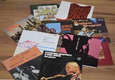 10 Jazz 12 Inch Vinyl LP Lot Stephane Grappelli Sonny Terry Erroll Garner VG+