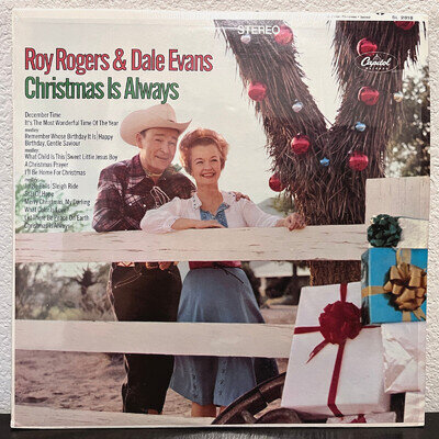 ROY ROGERS & DALE EVANS - Christmas Is Always (1967) - 12" Vinyl Record LP - VG