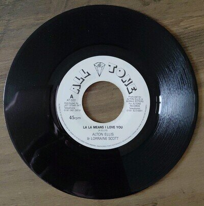 ALTON ELLIS & LORRAINE SCOTT LA LA MEANS I LOVE YOU 7" VINYL ALL TONE RECORDS