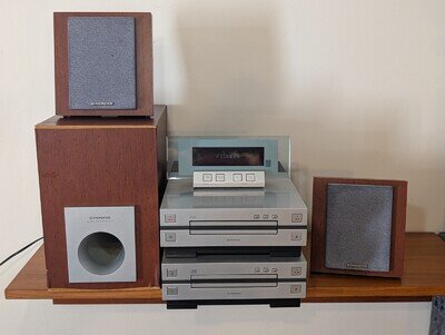 Pioneer XC-L7 CT-L7 Micro Hi-Fi System CD Cassette Subwoofer Speakers Screen