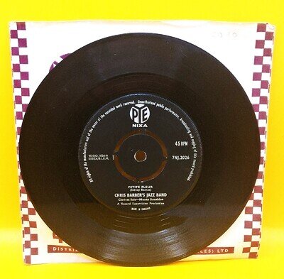 Chris Barber - Petite Fleur UK 1958 7" Vinyl Single 7NJ.2026 Jazz Excellent