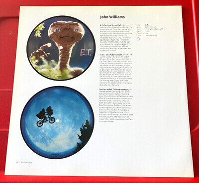 John Williams ET/E.T. The Extra-Terrestrial Record Art PICTURE/PRINT 9.5" x 9.5"