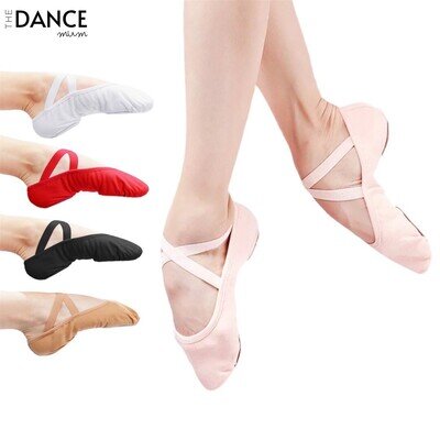 Ballet Shoes CANVAS Split Sole - Girls Kids Children Adults Sizes