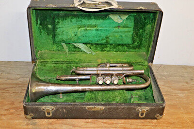 Vintage CG CONN Cornet S/N L 130762 PAT APRIL 2 1907 1968 Perfected Wonder USED