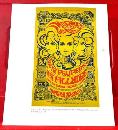 Martha And The Vandellas/Paupers Fillmore Gig Poster Art PICTURE/PRINT 11"x 9