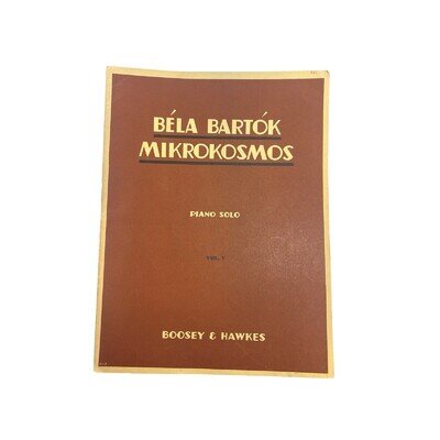 Vintage Bela Bartok Mikrokosmos Vol V Piano Solo Sheet Music Boosey