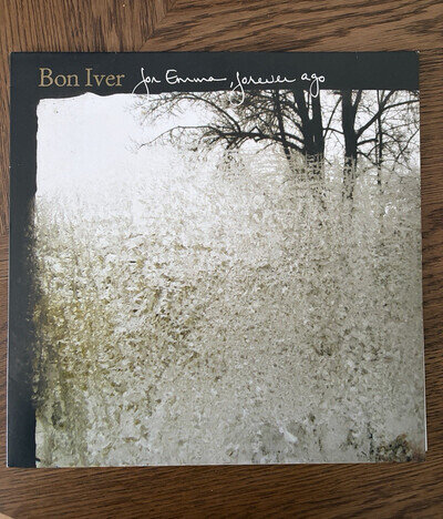 Bon Iver For Emma, Forever Ago 12" Black Vinyl LP Never Used Excellent Condition