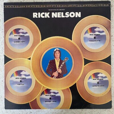 Rick Nelson, Golden Greats - Rock & Roll Vinyl LP Record 1985 (MCM 5027)