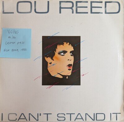 Lou Reed I Can't Stand It Vinyl Record VG/VG NL89312 1982