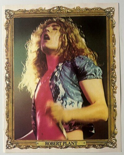 ROBERT PLANT - 1974 Full page UK music annual poster LED ZEPPELIN