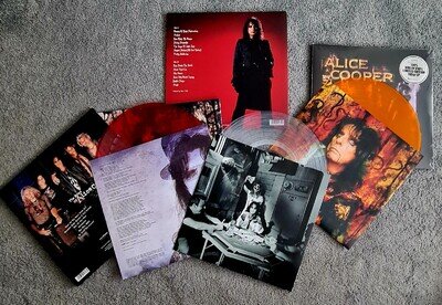 Alice Cooper Treasures 12" Coloured Vinyl X 4 Box Set Excellent Condition