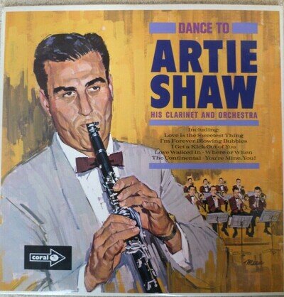 ARTIE SHAW DANCE TO ARTIE SHAW AND HIS ORCHESTRA VINYL LP CP 103